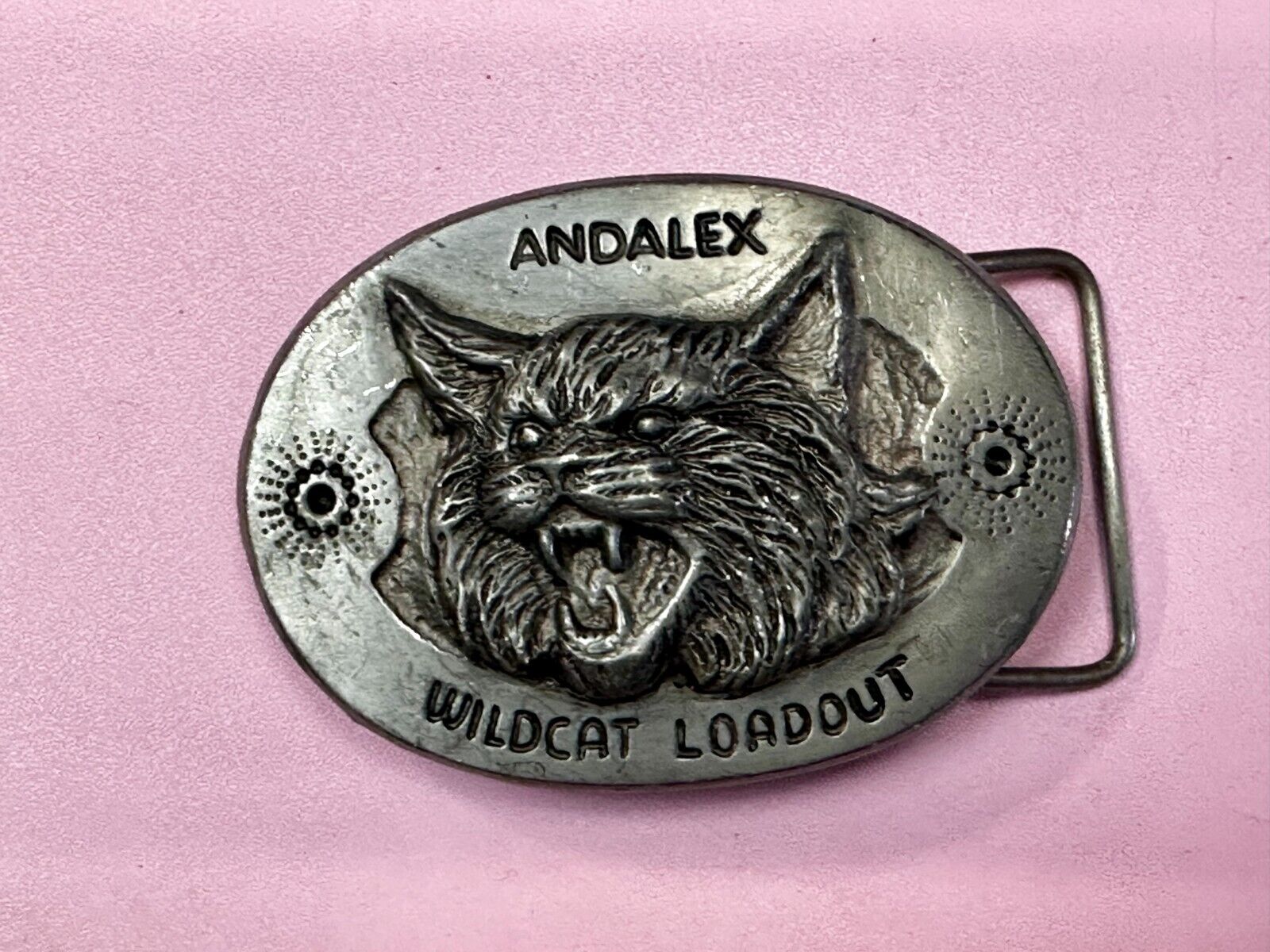 Andalex Wildcat Loadout Vintage Belt Buckle by Sculpture Artist Gary Frazen