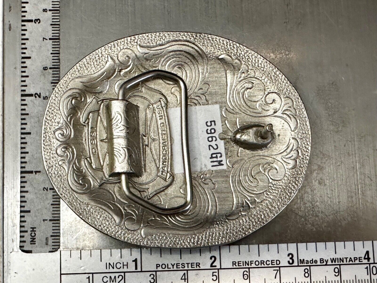 American Bald Eagle - Patriotic Flag Oval Handcrafted by SSI Belt Buckle
