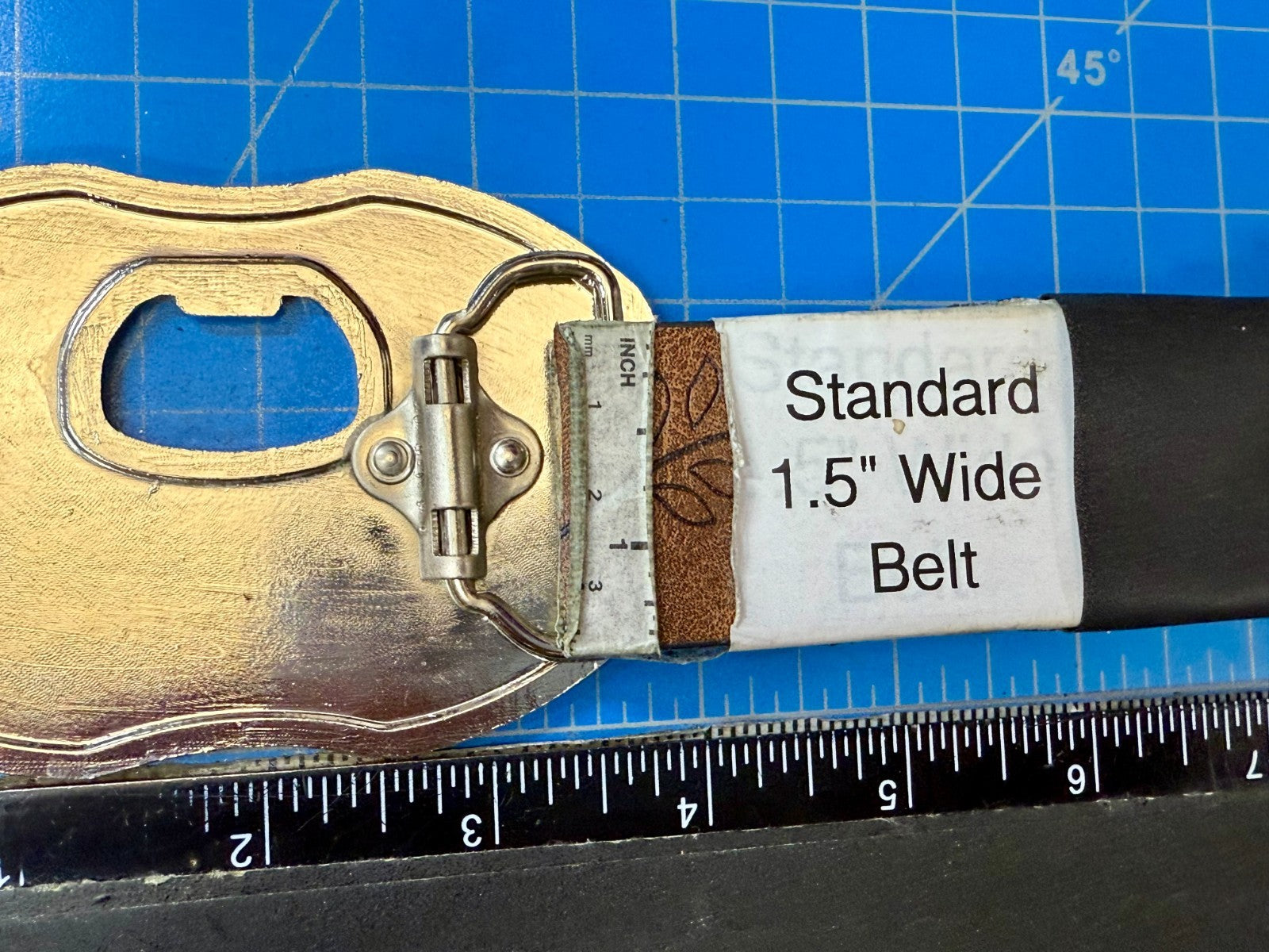 Always Open 24 Hours 7 Days Novelty Statement NOS Belt Buckle & Bottle Opener