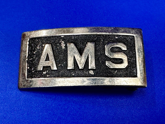AMS Advanced Math & Science High School Initials Letters Belt Buckle