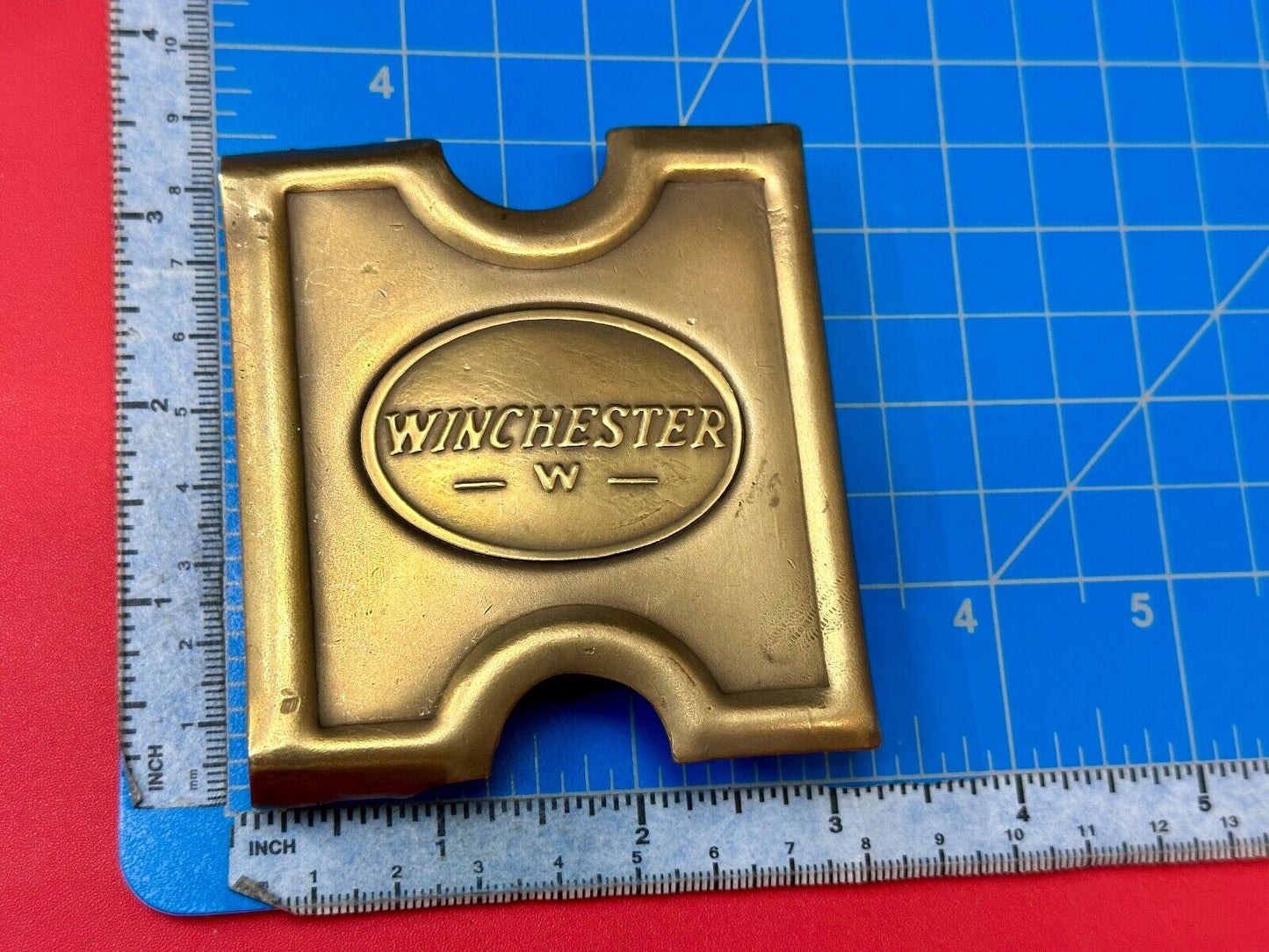 Antique Winchester W Guns  Cartridge  Belt Buckle Anson Mills 1881 T.C. Orndorff