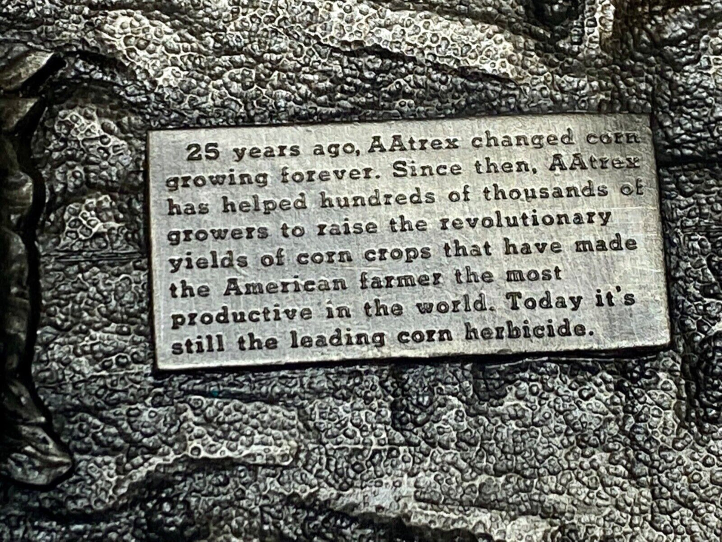 AAtrex Silver Anniversary in Corn Belt Buckle 3.5" Herbicide Farming Farm Barn