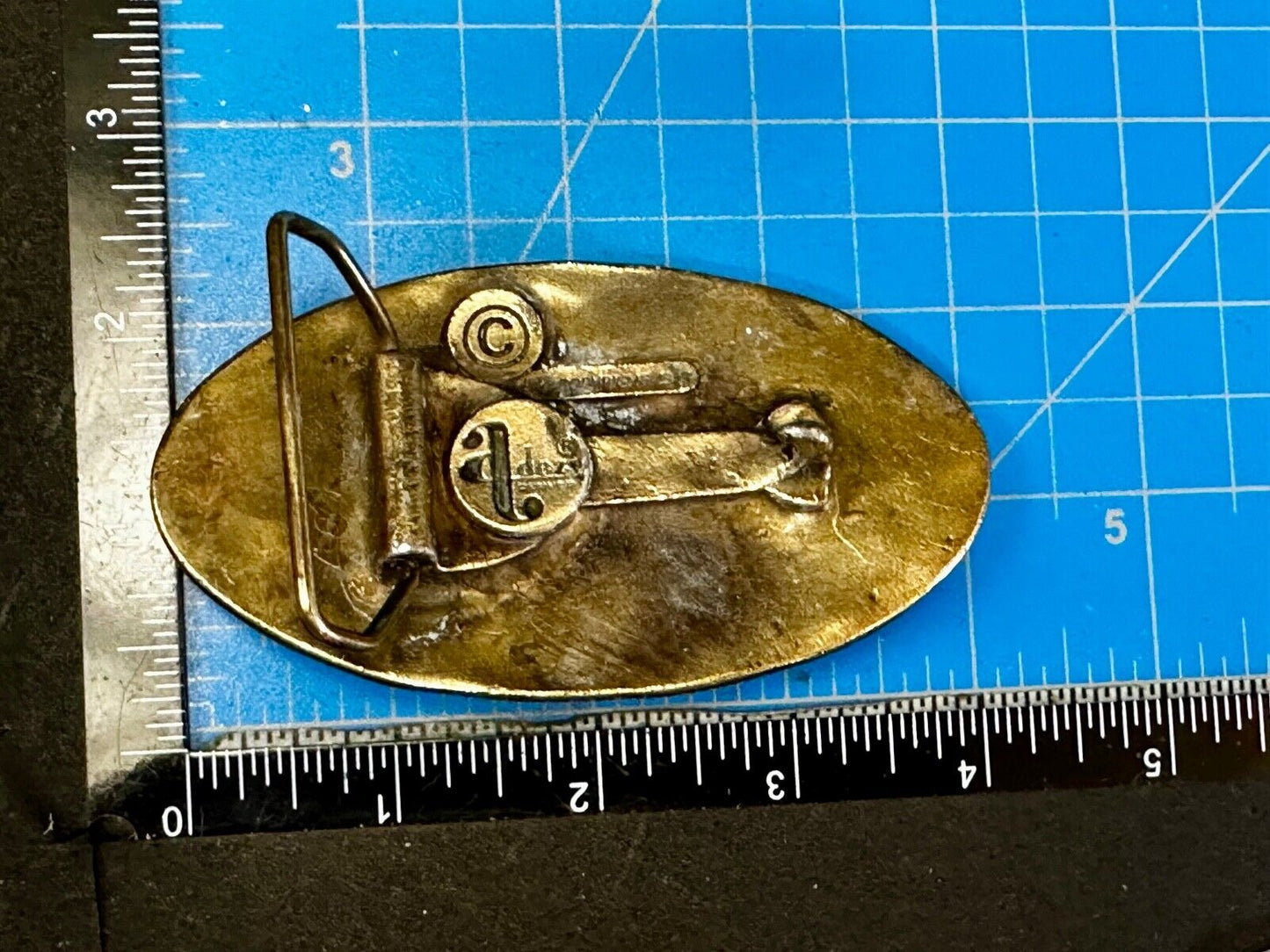 Two deer in nature Vintage Belt Buckle by Adezy - Hunters Gift!