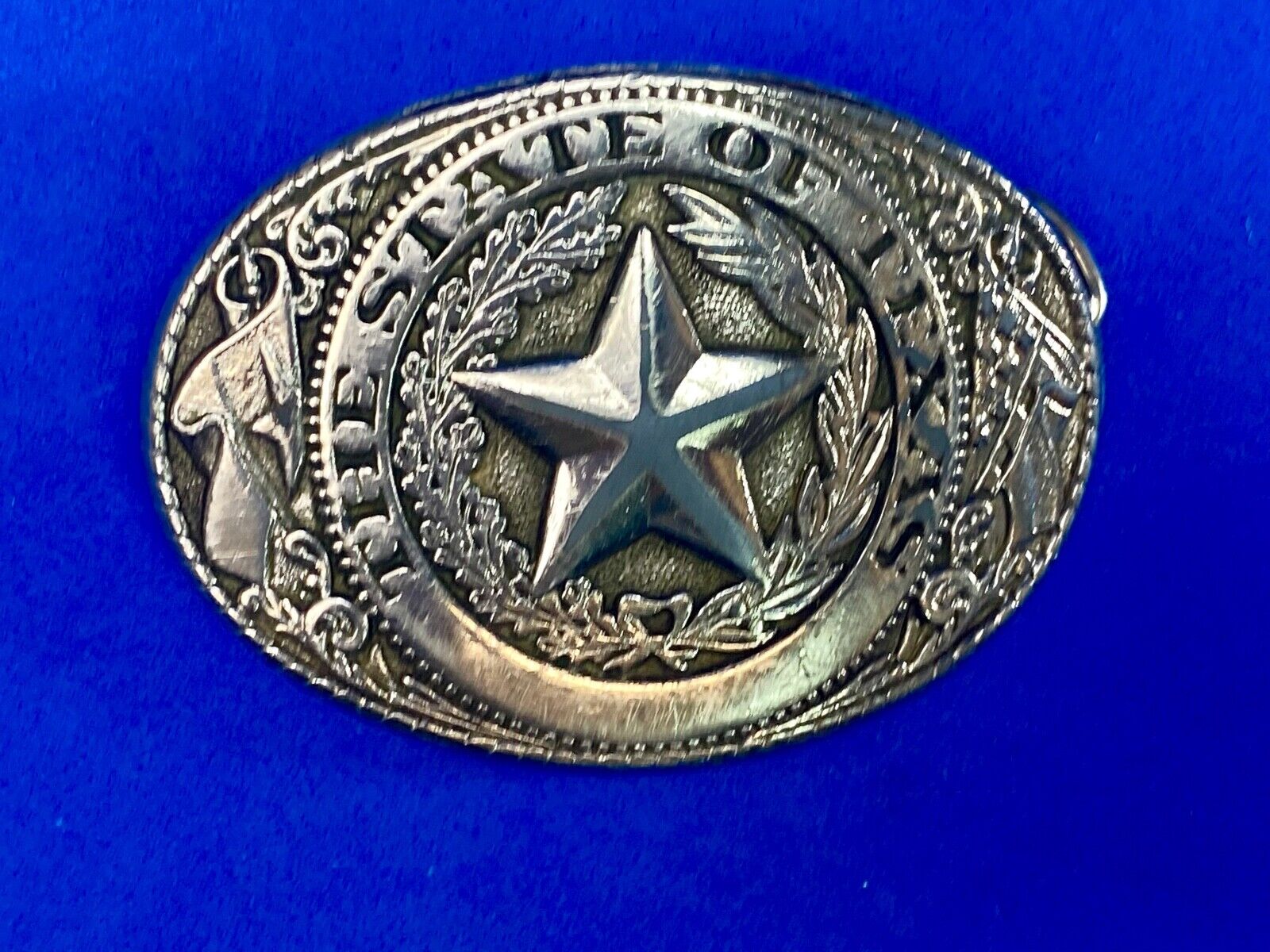 Usa Made The Great State Of Texas Star Commemorative Belt Buckle 
