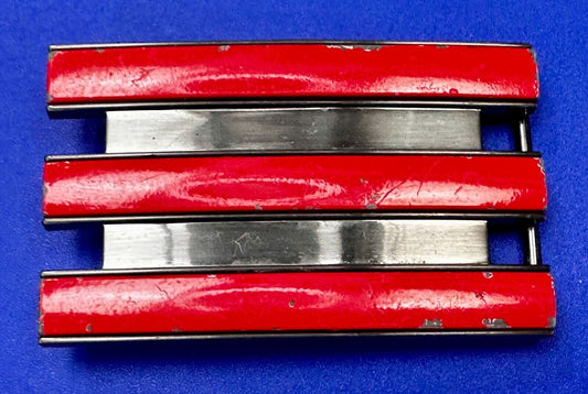 Adidas Golf 3 Stripe Red & Black Color - Trophy Award Style Vintage Belt Buckle