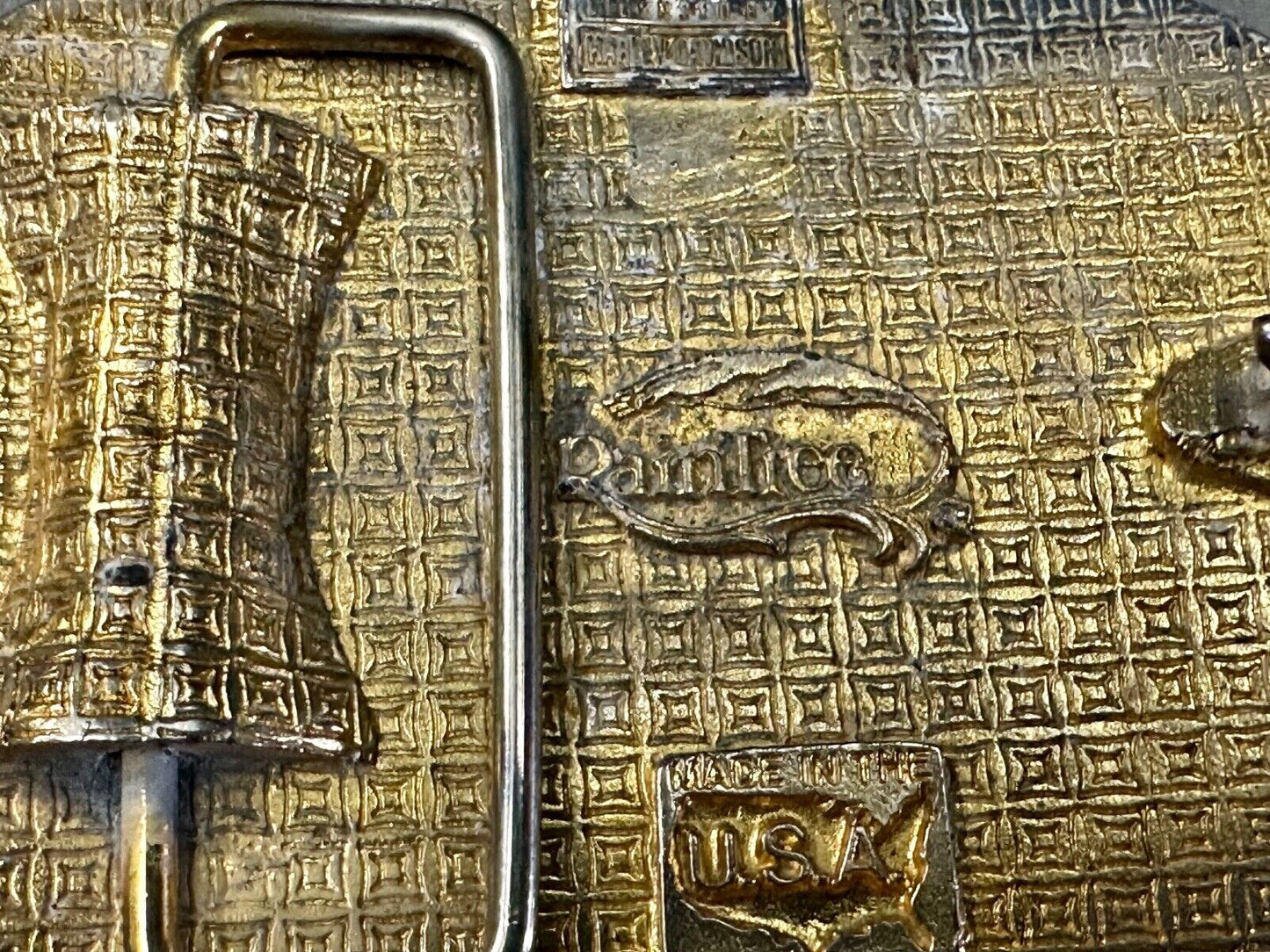 Twin Eagles Harley Davidson Motorcycles 1903 - Vintage 70's Raintree belt buckle