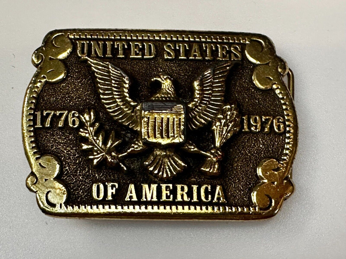 United States of America Patriots Eagle Shield Emblem Vintage Adezy Belt Buckle