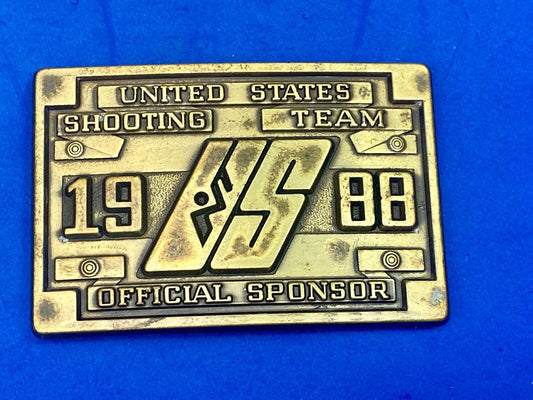 United States Shooting Team 1988, Official Sponsor Belt Buckle Seoul Korea