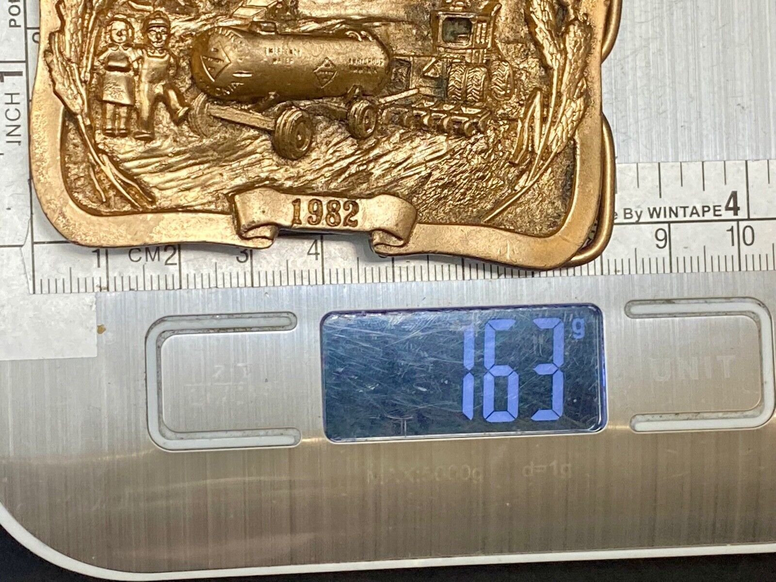Vintage 1982 Toy Farmer Belt Buckle In Wonderful Condition