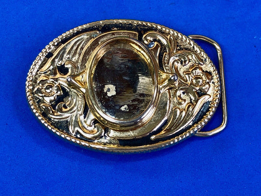 USA Made Beautiful Western Stone?  centerpiece Dress belt buckle 