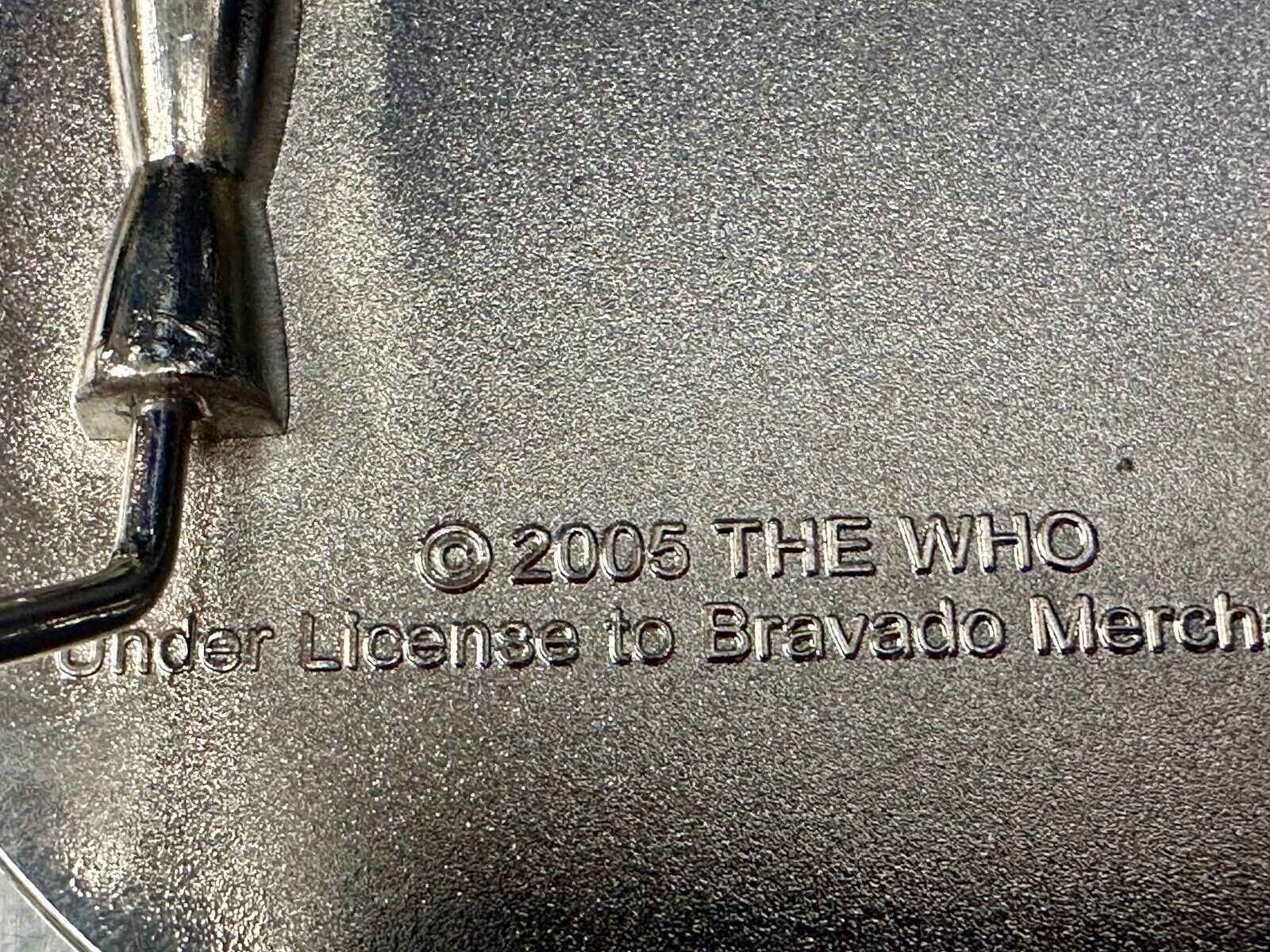 The Who Iconic Band Belt Buckle 2005 Bravado Merchandising Logo Oval Painted