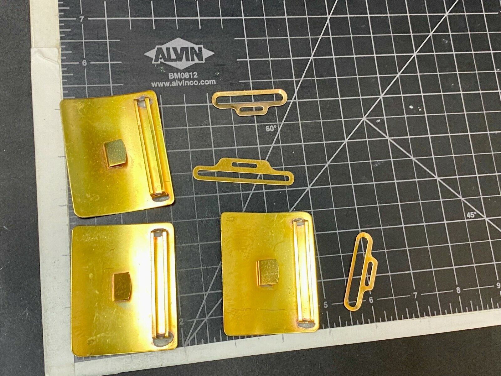 Usmc? Solid Brass Belt Buckle Lot