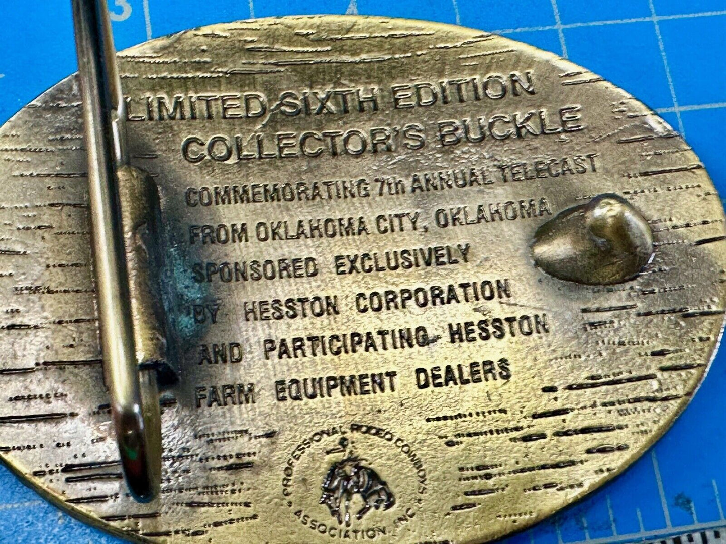 1980 Hesston National Finals Rodeo NFR Limited Edition Collectors Belt Buckle