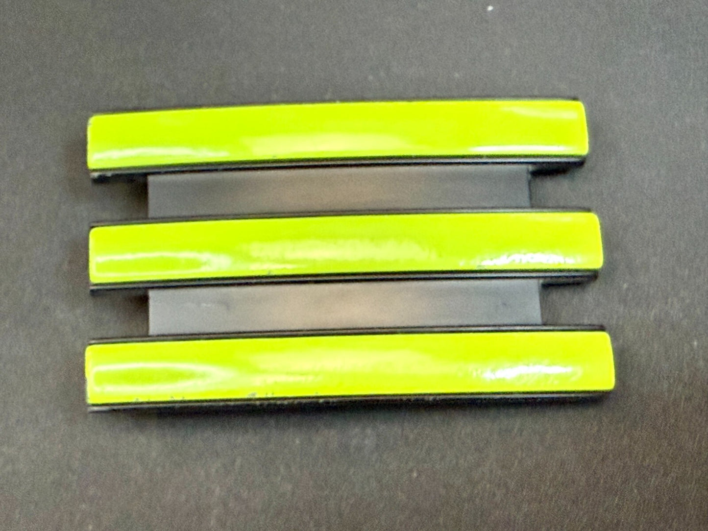 Adidas Golf Trophy Belt buckle Neon Green Stripes on Black
