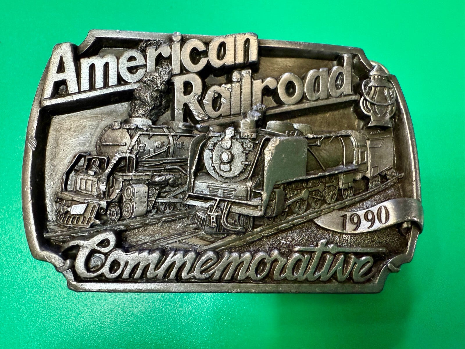 Vintage Historic American Railroad 1990 Commemorative Arroyo Grande Belt Buckle