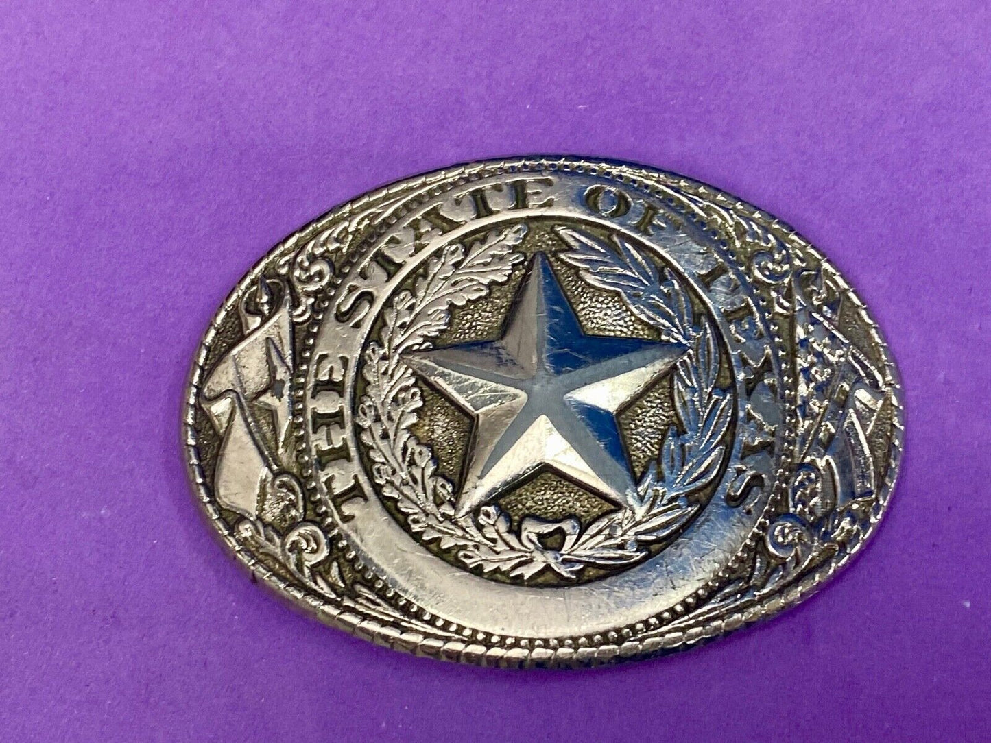 Usa Made The Great State Of Texas Star Commemorative Belt Buckle 
