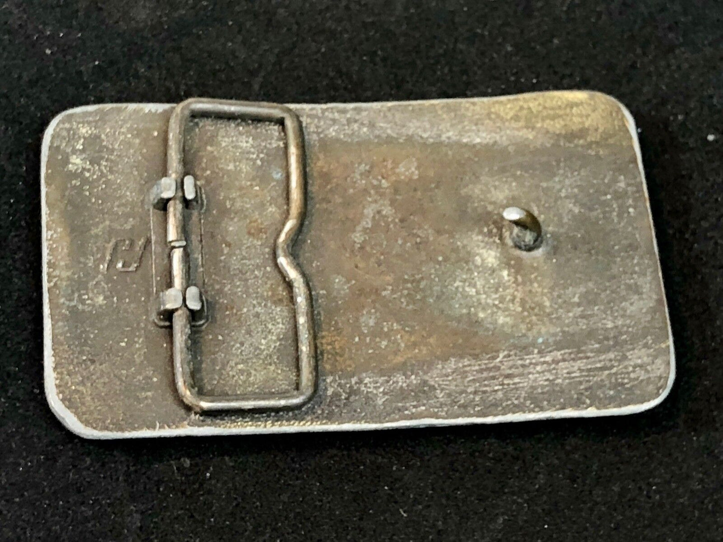 vintage GB paper products advertising promo Company  belt buckle