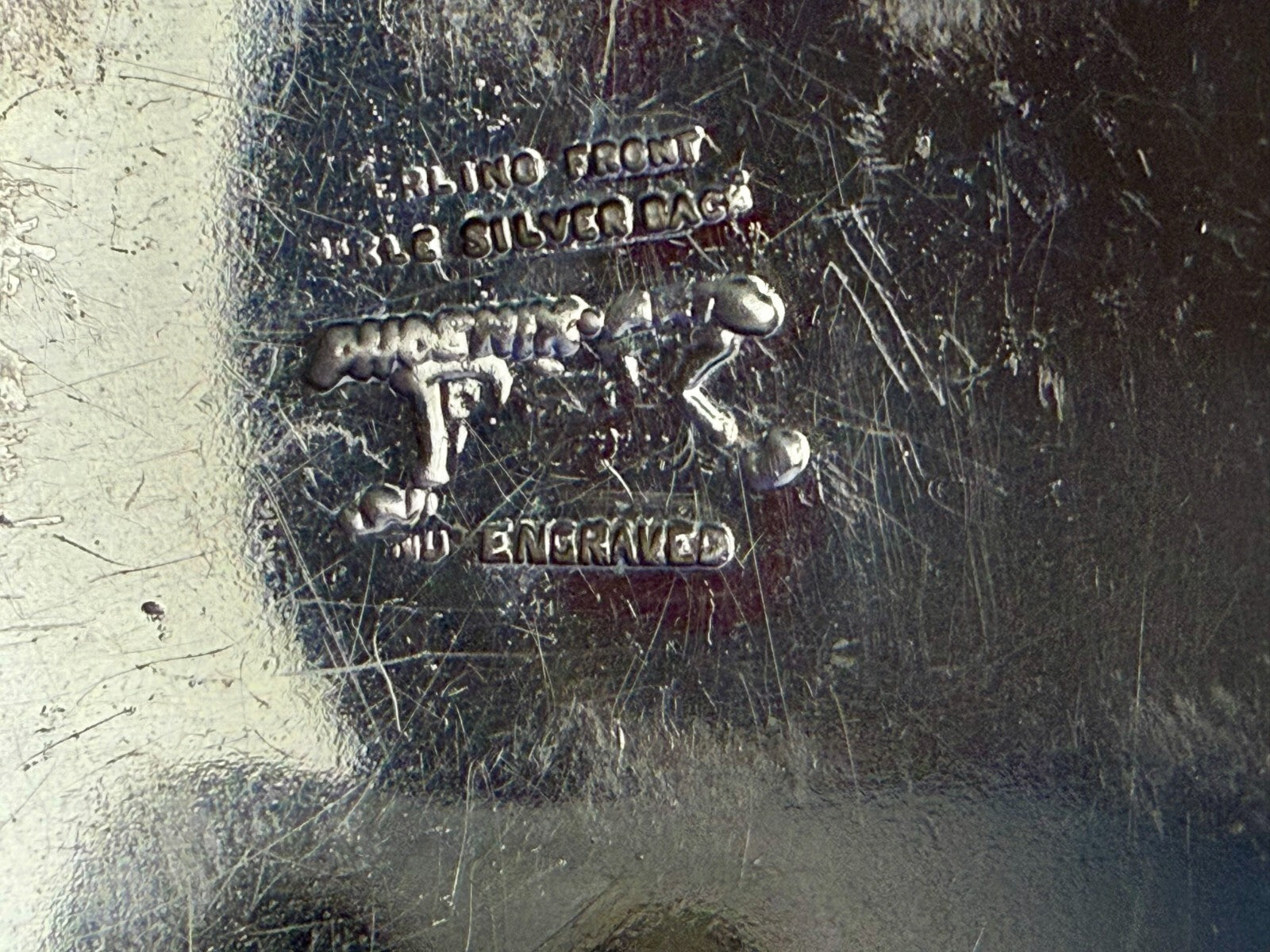 Tuba City High School Rodeo B-K Silversmiths Award Trophy Belt Buckle