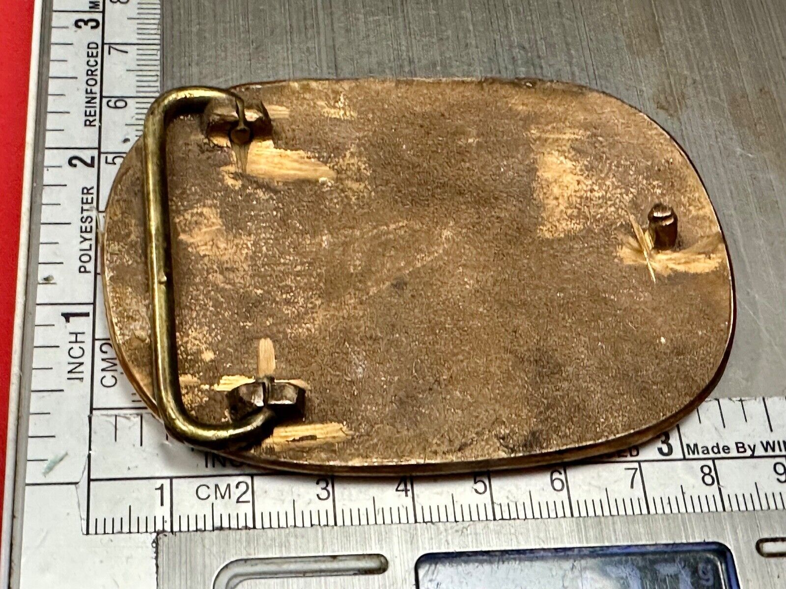 Vintage 1980 MCA crane Construction Street Heavy Equipment belt buckle