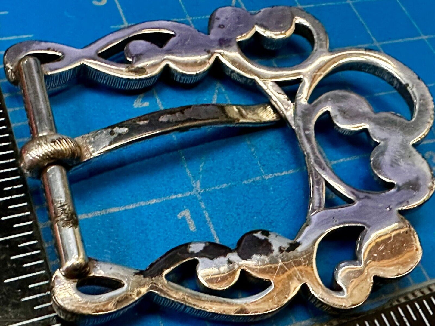 Antique? See Through Replacement Dress Belt Buckle Beautiful Rhinestone Accents