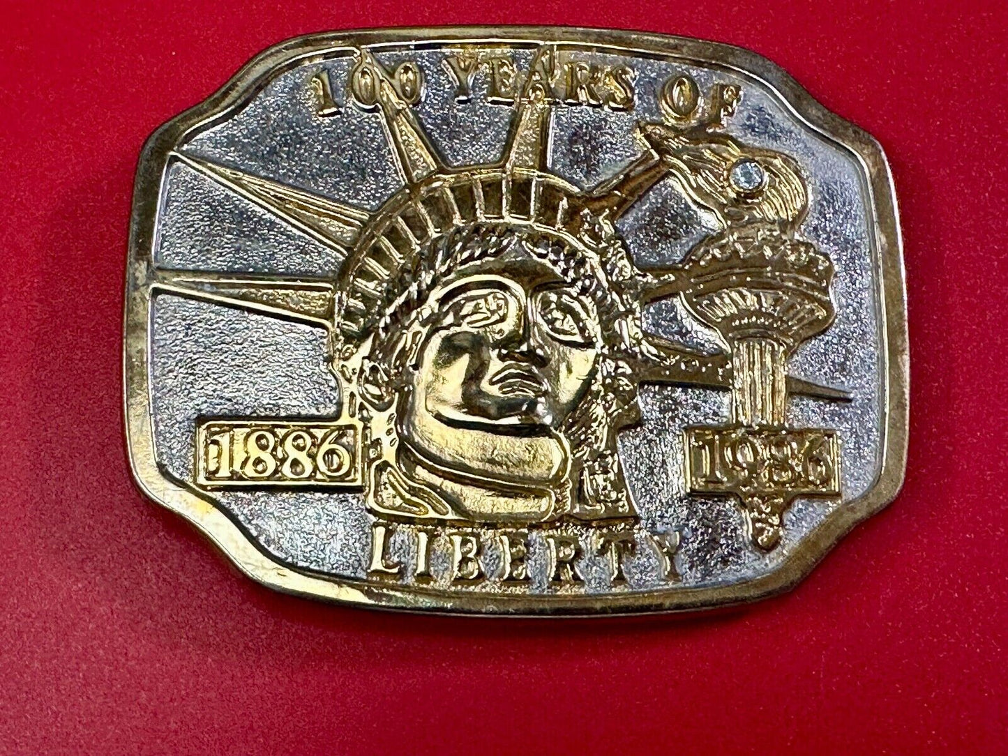 100 years of The Statue of Liberty New York City Commemorative  belt buckle