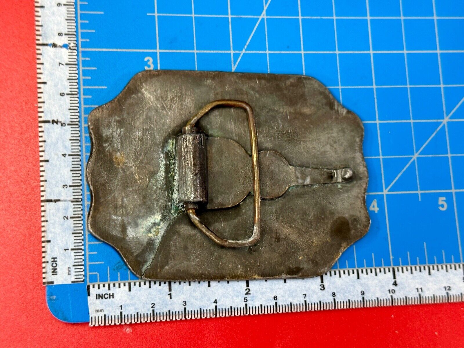 America's Heroes Fire Dept Boston Brass Tone Belt Buckle Horse Wagon