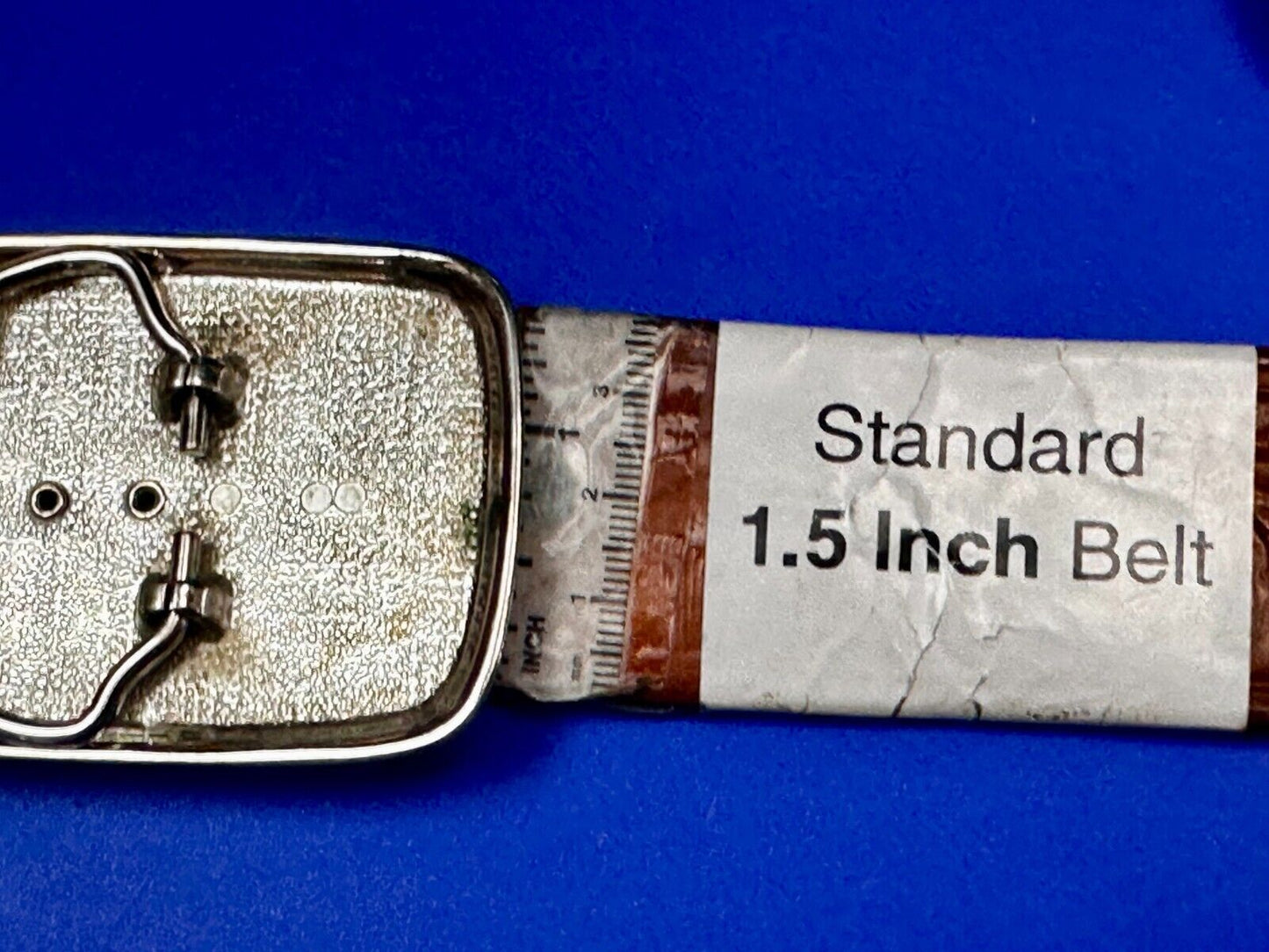 Vintage Faux Stone Belt Buckle - or Blank for your silver dollar coin Project!