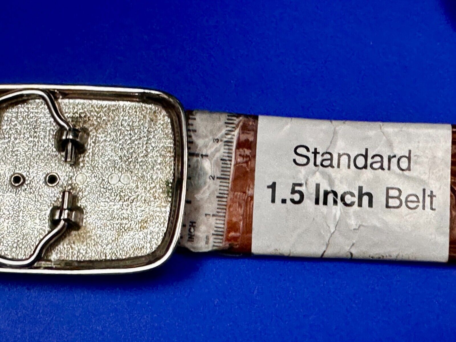 Vintage Faux Stone Belt Buckle - or Blank for your silver dollar coin Project!