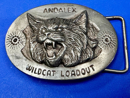 Andalex Wildcat Loadout Vintage Belt Buckle by Sculpture Artist Gary Frazen