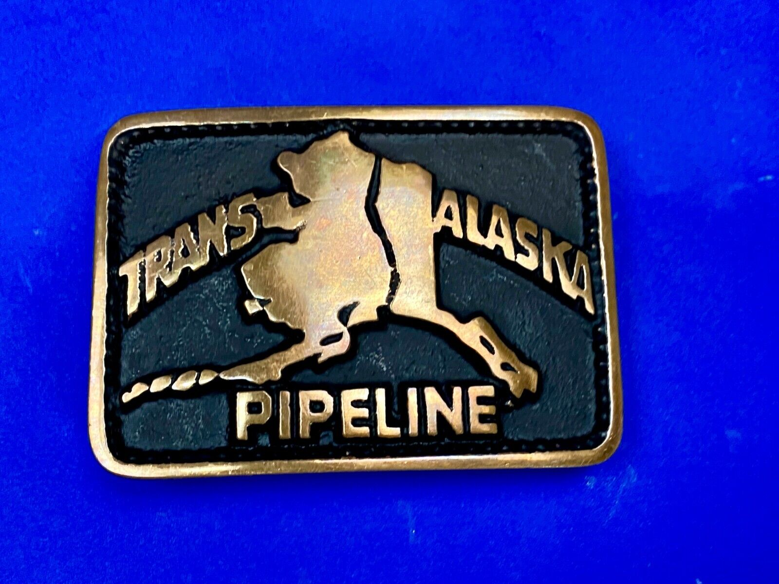 Trans Alaska Oil Pipeline Vintage Belt Buckle - 461 Of 500 Made By Fred Meyers
