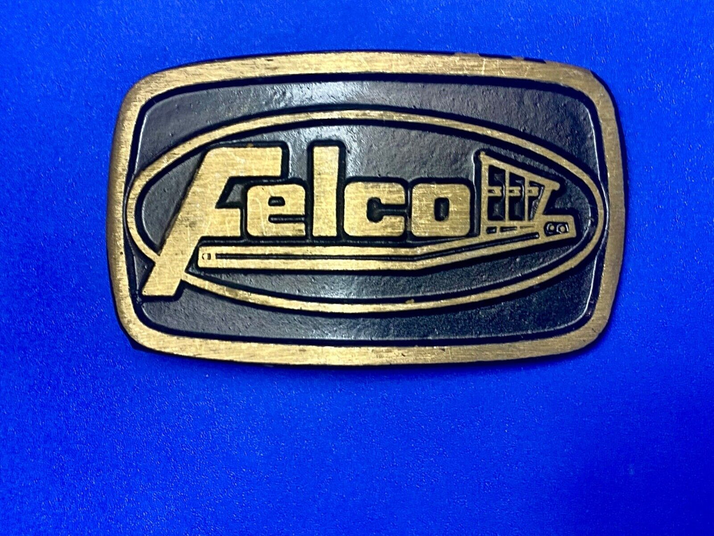 Vintage FELCO Excavator Attachments Heavy Machinery Coal Mining belt buckle