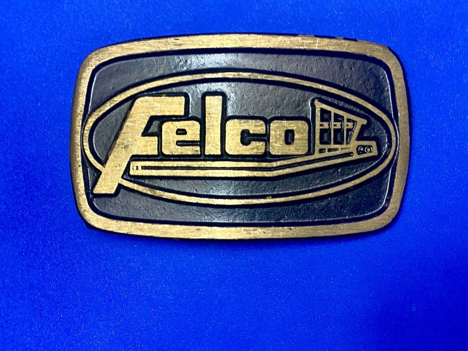 Vintage FELCO Excavator Attachments Heavy Machinery Coal Mining belt buckle