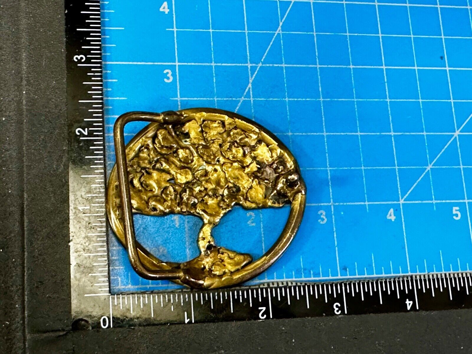 Tree of Life Abstract Open Work Hippy Vibe Artisan Cypress Belt Buckle