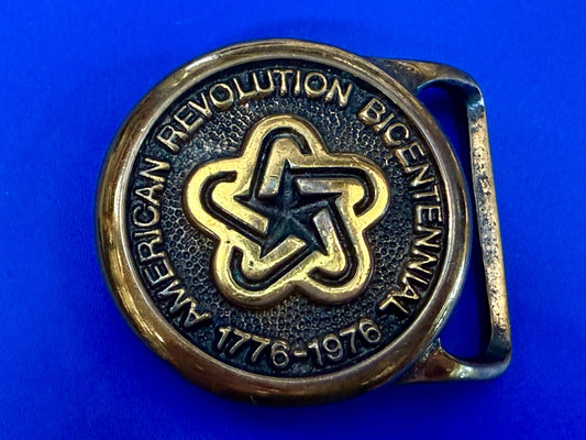 American Revolution Bicentennial Solid Brass Taylor Music Nashville Belt Buckle