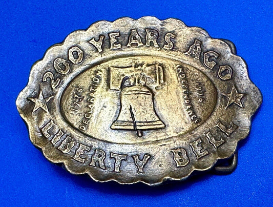 200 years ago Liberty bell commemorative patriotic belt buckle
