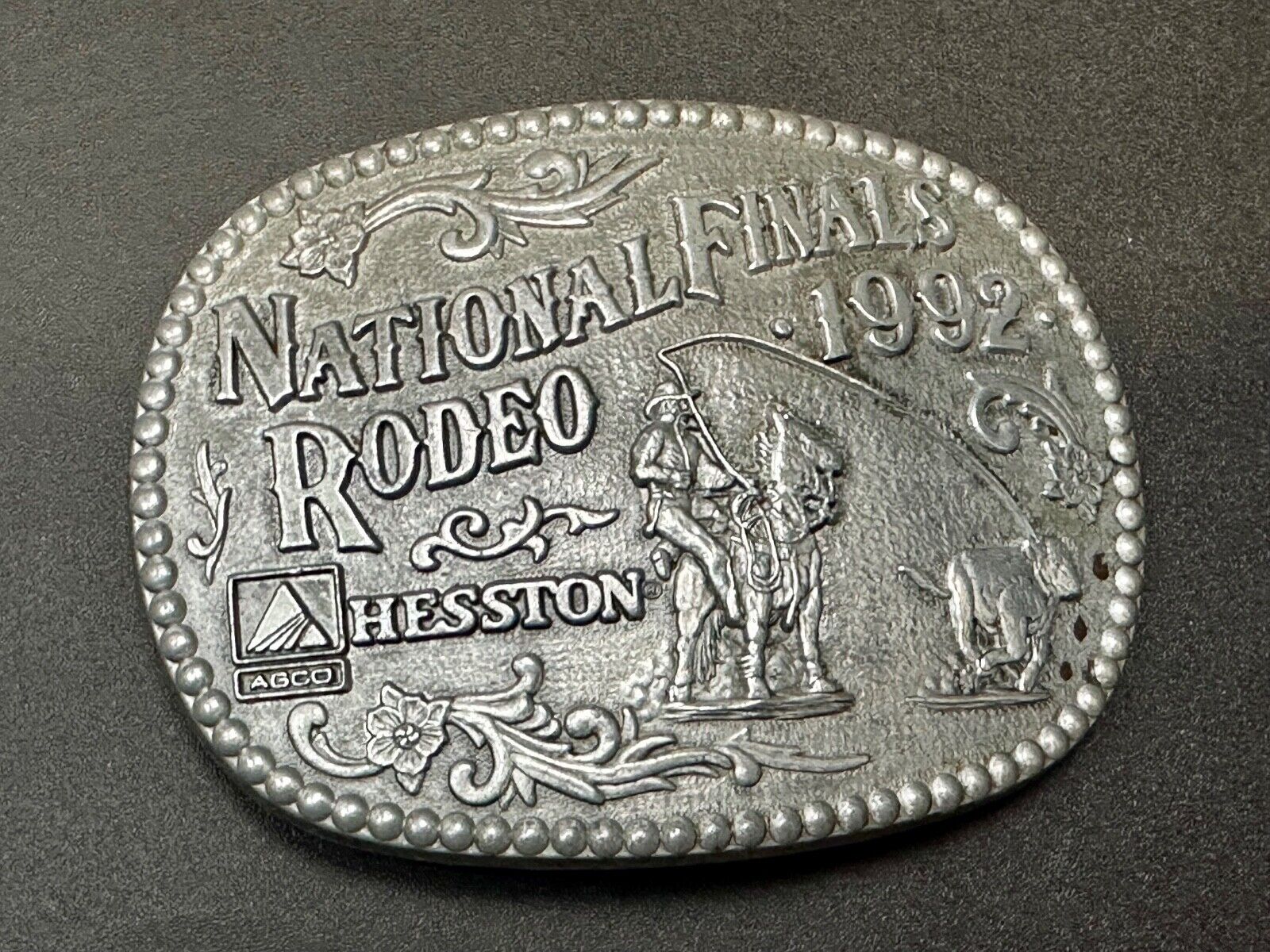 1992 Award Design Medals NFR National Finals Rodeo belt buckle