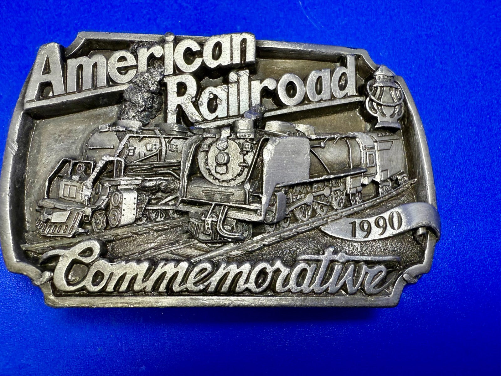 Vintage Historic American Railroad 1990 Commemorative Arroyo Grande Belt Buckle