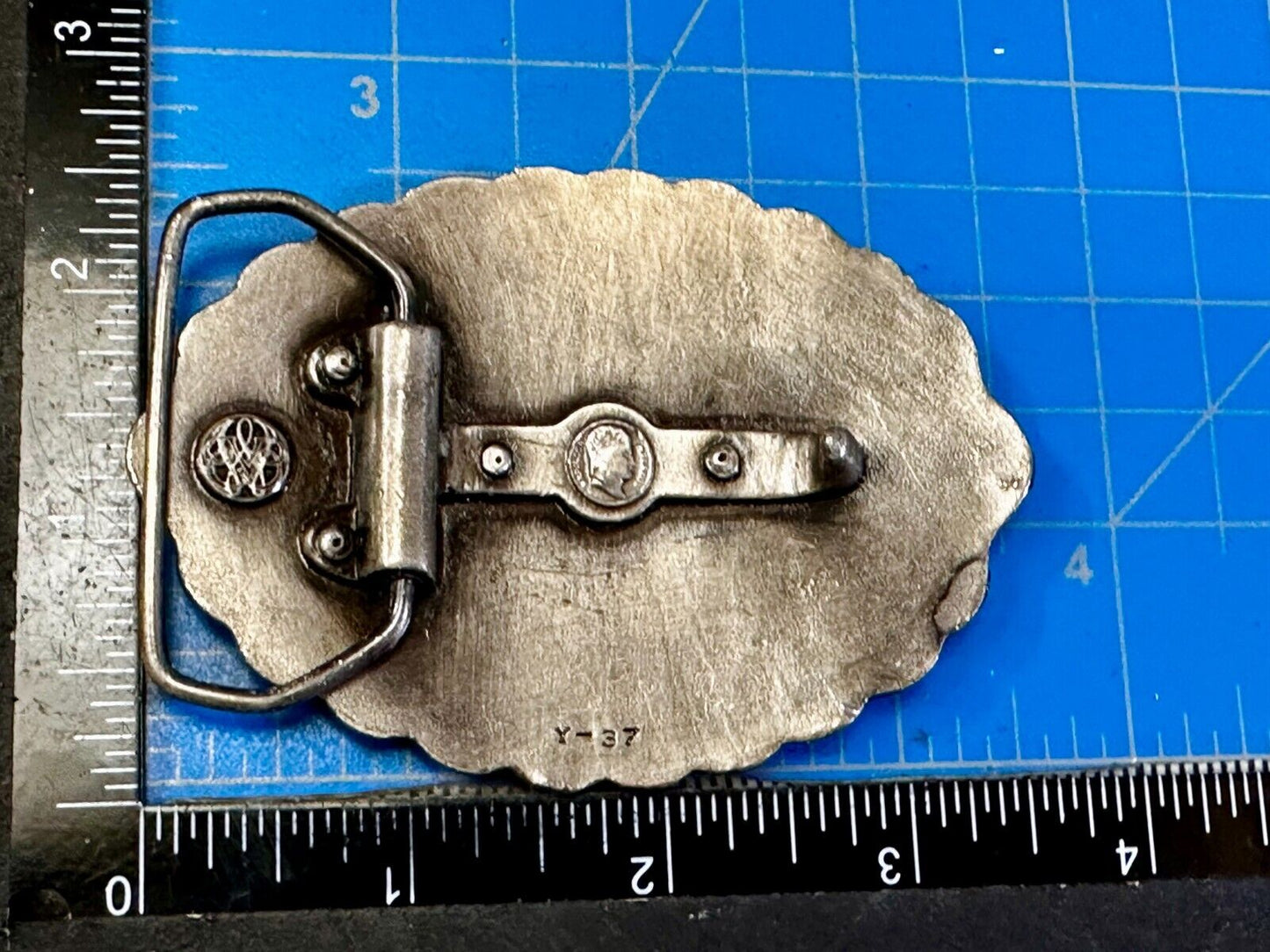 USA Liberty Bell 200 Year Celebration two tone Patriotic Bergamot Belt Buckle