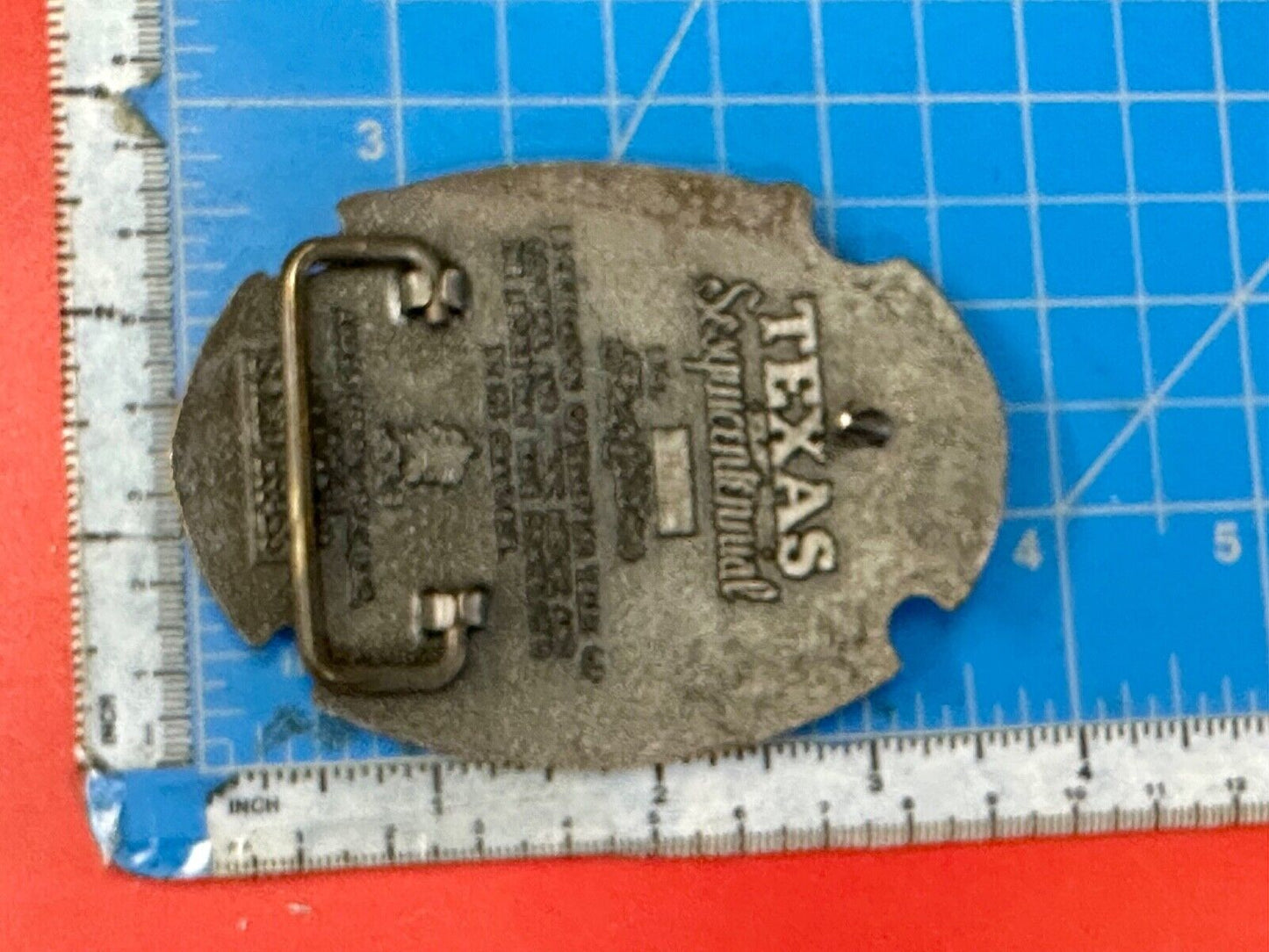 Texas Sesquicentennial 1836-1986 Solid Brass 1st Edition ADM Belt Buckle
