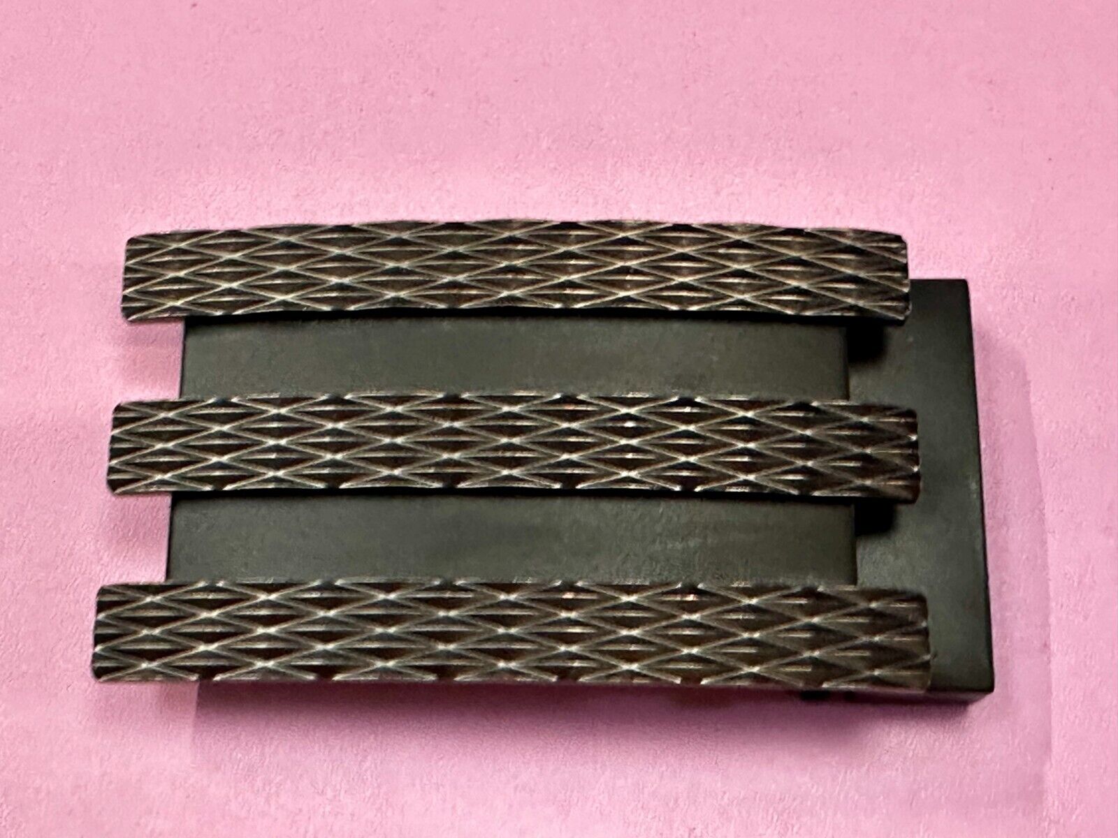 Adidas Golf 3 Stripe Matte Black Color - Trophy Award Style Belt Buckle