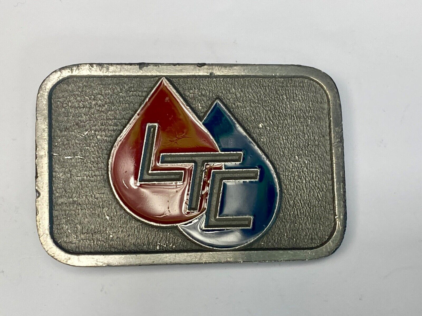 Vintage LTC Fuel Gas Oil energy logo company belt buckle by CD-Hit