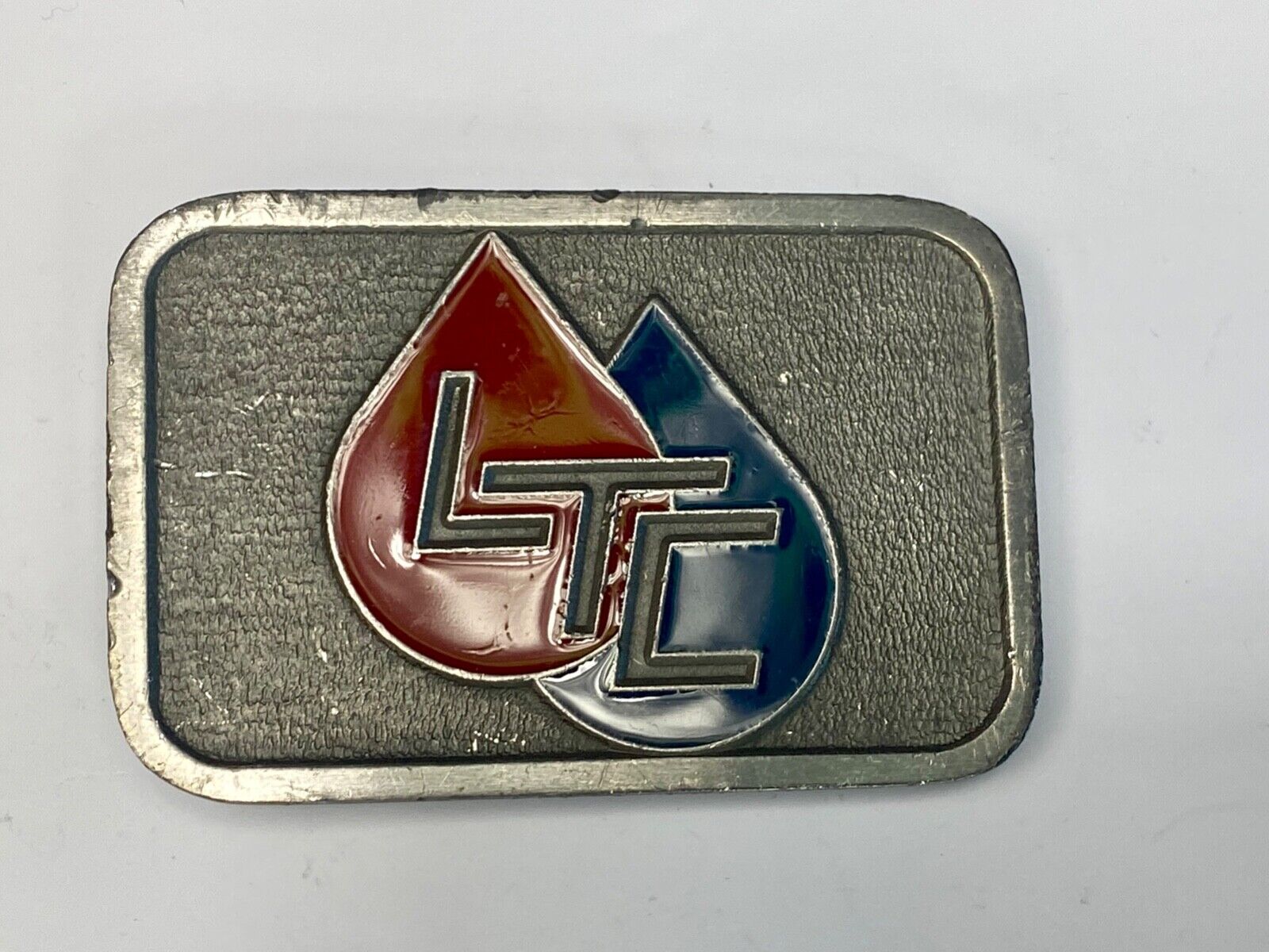 Vintage LTC Fuel Gas Oil energy logo company belt buckle by CD-Hit