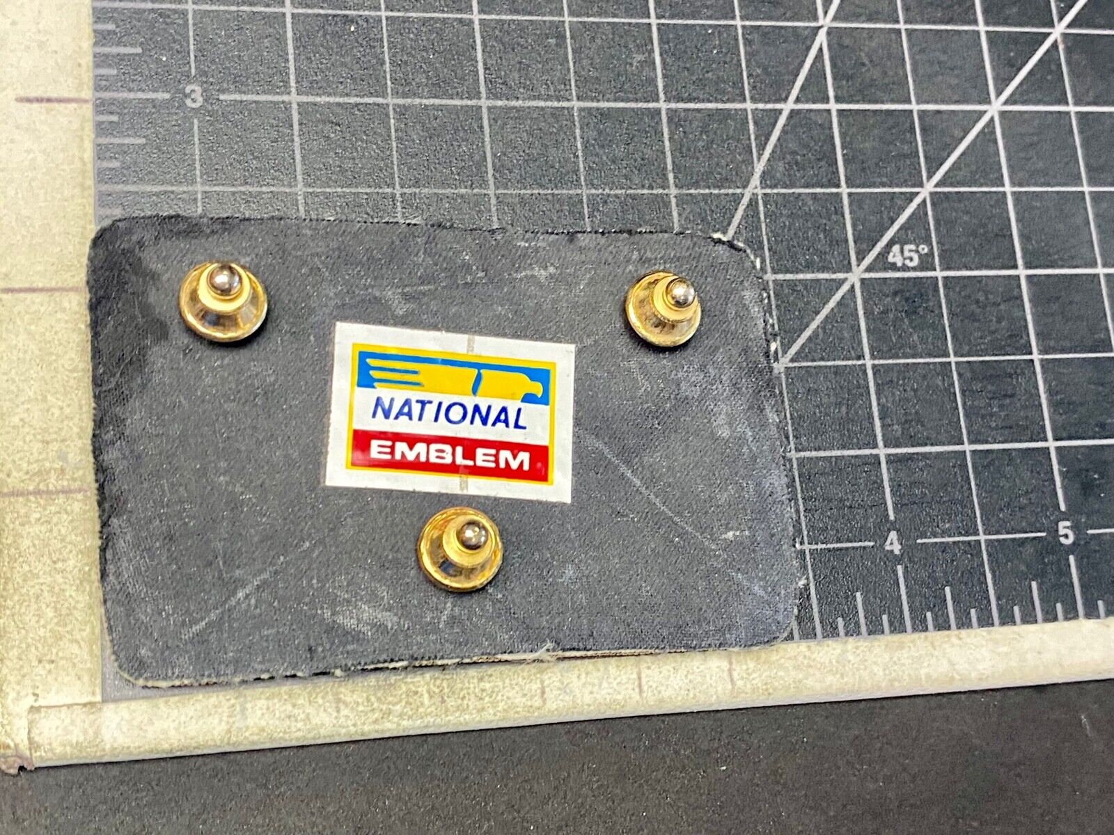 Vintage Greyhound Bus Transportation Co National Emblem Plaque, Auto Plate 
