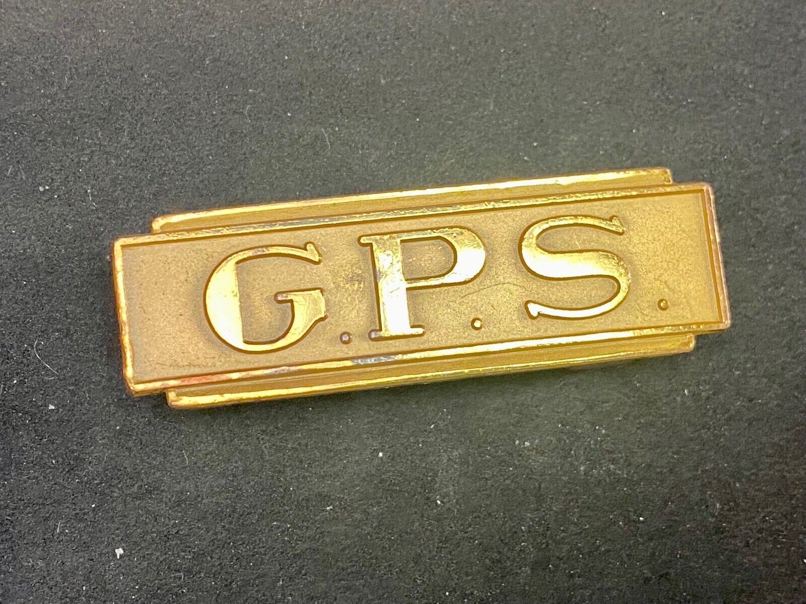 Vintage Belt Buckle By Herff Jones.  Initials?  Letters Gps
