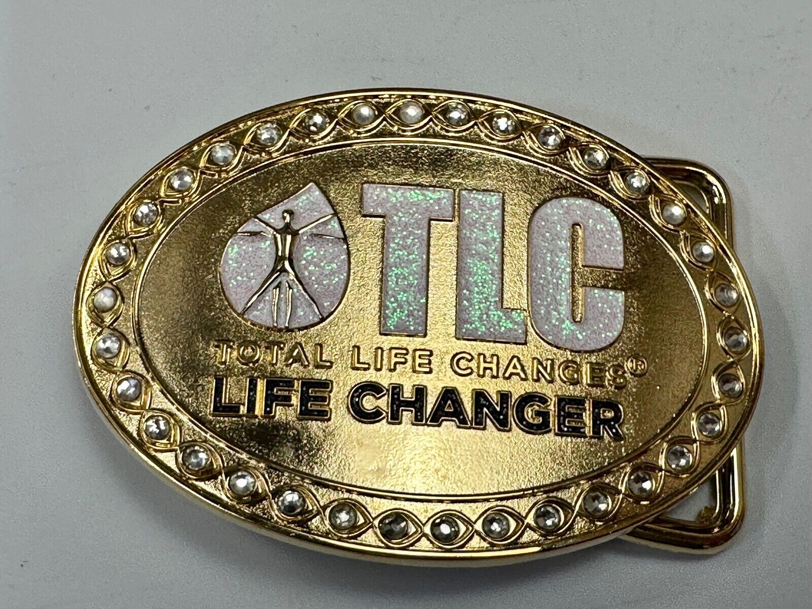TLC Total Life Changes - Life Changer Fitness Diet Nutrition belt buckle