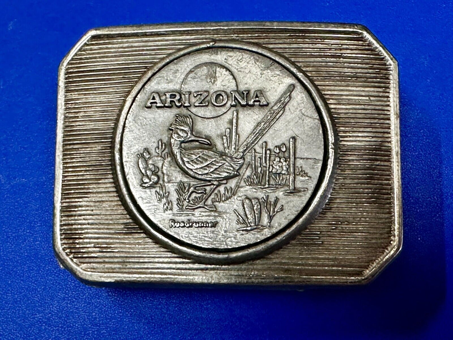 Arizona Roadrunner SouthWestern Desert Bird Vintage Coin Style Belt Buckle