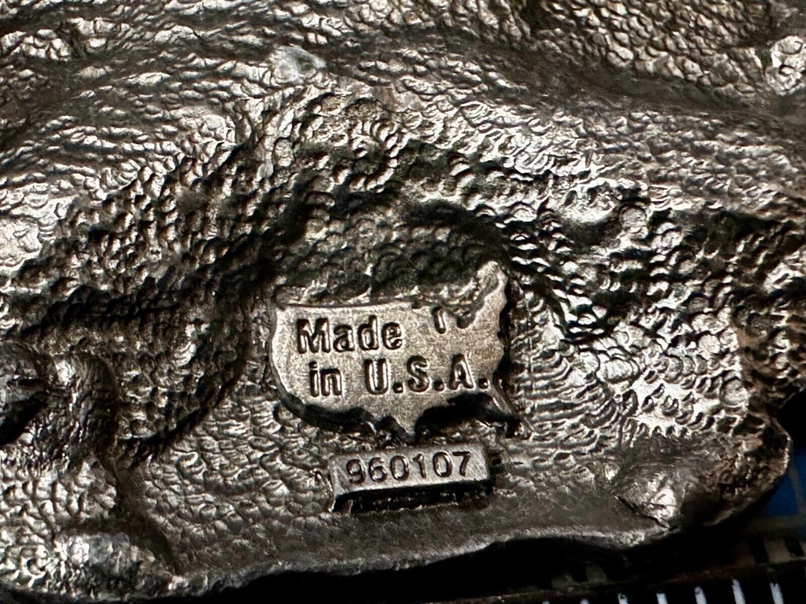 Two Train Engine Side by Side  RailRoad RR  1990's L-900 Bergamot Belt Buckle