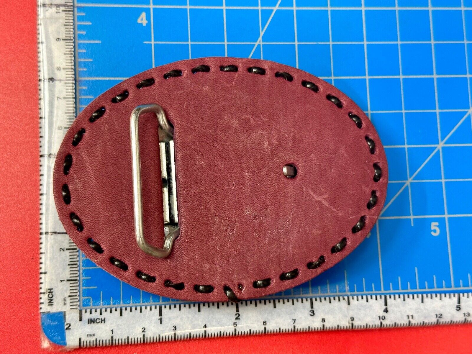 Vietnam Veterans War Memorial Washington DC  large leather Oval Belt Buckle