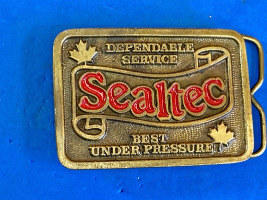 Vintage Belt Buckle - Sealtec - Company - Dependable Service Best Under Pressure