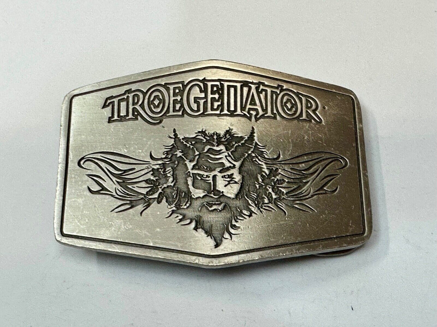 Troegenator Tröegs Brewing Company Silver Tone Vintage Belt Buckle